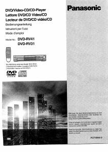 Manuale Panasonic DVD-RV41EG Lettore DVD