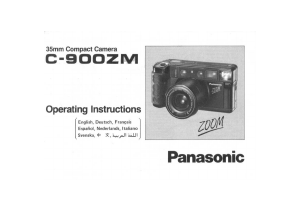 Handleiding Panasonic C-900ZM Camera
