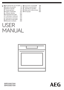 Manual AEG BPE558370M Forno