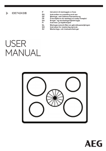 Manuale AEG IDE74243IB Piano cottura