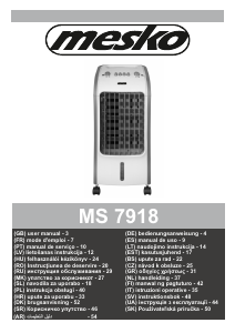 Návod Mesko MS 7918 Klimatizácia