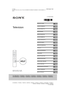 Käyttöohje Sony Bravia KE-75XH9299 Nestekidetelevisio