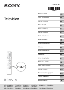 Bruksanvisning Sony Bravia KE-55XH8077 LCD TV