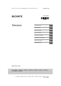 Manuál Sony Bravia KDL-32W6605 LCD televize