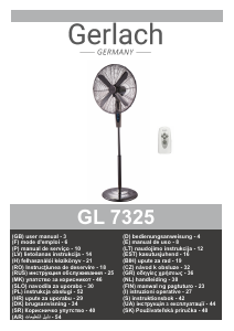 Посібник Gerlach GL 7325 Вентилятор