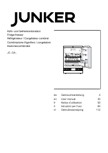 Manuale Junker JC15GAFF0 Frigorifero