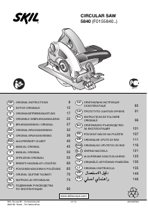 Manual de uso Skil 5840 AA Sierra circular