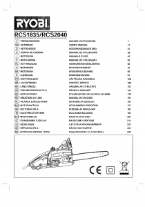 Bedienungsanleitung Ryobi RCS2040 Kettensäge