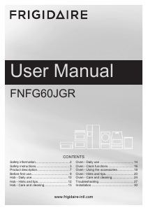 Manual Frigidaire FNFG60JGRSO Range
