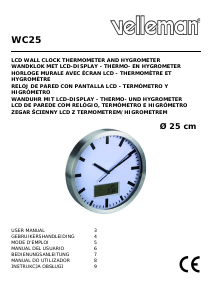 Manual Velleman WC25 Relógio