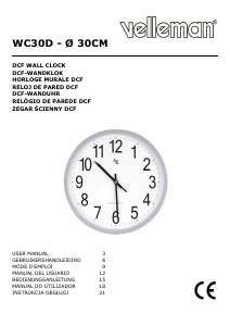 Mode d’emploi Velleman WC30D Horloge