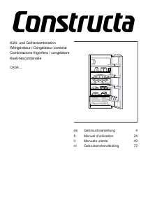 Mode d’emploi Constructa CK644EF0 Réfrigérateur combiné