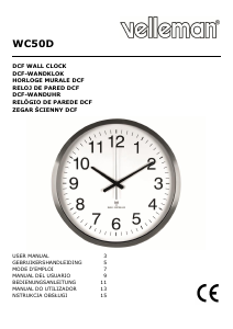 Mode d’emploi Velleman WC50D Horloge