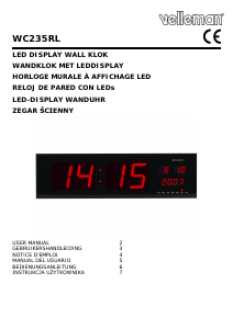 Instrukcja Velleman WC235RL Zegar