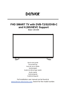 Manuale Denver LDS-4368 UK LED televisore