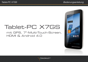 Bedienungsanleitung Touchlet X7GS Tablet