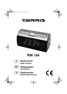 Handleiding TERRIS RW 104 Wekkerradio