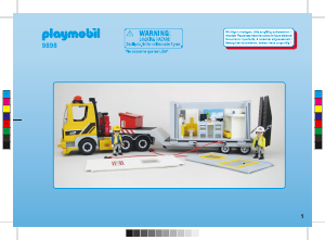 Manual Playmobil set 9898 Construction Camião para transporte de contentores