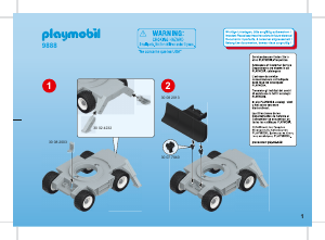 Hướng dẫn sử dụng Playmobil set 9888 Construction Máy xúc