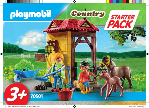 Bruksanvisning Playmobil set 70501 Riding Stables Startpaket ridgård