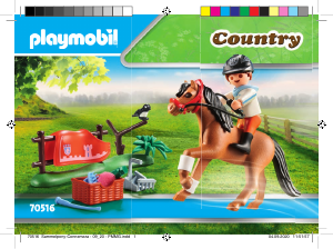 Manuale Playmobil set 70516 Riding Stables Pony 'connemara'