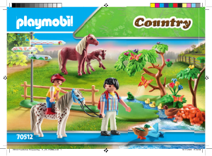 Bruksanvisning Playmobil set 70512 Riding Stables Rolig ponnyutflykt