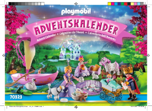 Handleiding Playmobil set 70323 Christmas Adventskalender koninklijke picknick in het park