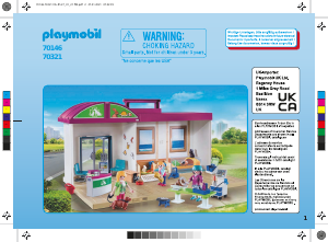 Manual Playmobil set 70321 Animal Clinic Take along vet clinic