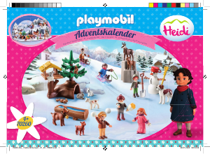Instrukcja Playmobil set 70260 Heidi Kalendarz adwentowy zimowy świat heidi