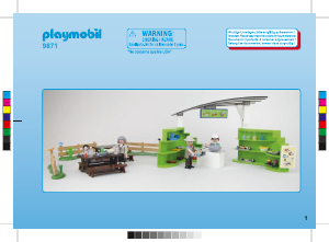Manual de uso Playmobil set 9871 Zoo Zoo-restaurante con tienda