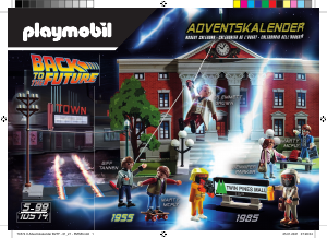 Manual Playmobil set 70574 Back to the Future Calendário do advento 'back to the future'