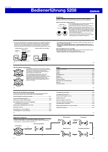Bedienungsanleitung Casio 5208 Uhrwerk