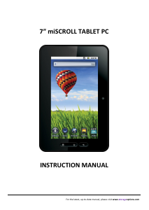 Handleiding Scroll miScroll Tablet