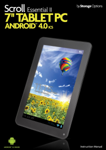 Handleiding Scroll Essential II Tablet