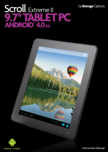 Handleiding Scroll Extreme II Tablet