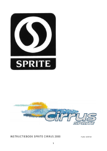 Handleiding Sprite Cirrus (2000) Caravan