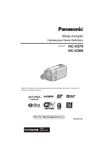 Mode d’emploi Panasonic HC-V270EG Caméscope