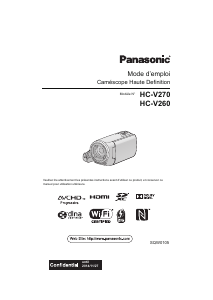 Mode d’emploi Panasonic HC-V270EF Caméscope