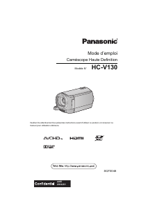 Mode d’emploi Panasonic HC-V130EF Caméscope