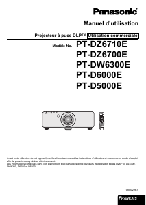 Mode d’emploi Panasonic PT-D5000E Projecteur