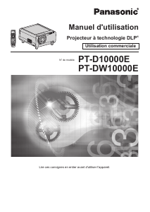 Mode d’emploi Panasonic PT-D10000E Projecteur