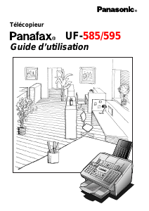Mode d’emploi Panasonic UF-585 Panafax Télécopieur