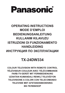 Manual Panasonic TX-24DW334 LCD Television
