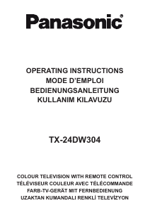 Mode d’emploi Panasonic TX-24DW304 Téléviseur LCD