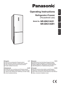 Bedienungsanleitung Panasonic NR-BN31AW1 Kühl-gefrierkombination