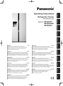 Mode d’emploi Panasonic NR-B53VW1 Réfrigérateur combiné