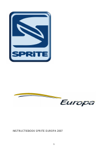 Handleiding Sprite Europa (2007) Caravan