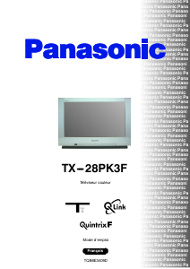 Mode d’emploi Panasonic TX-28PK3F Téléviseur