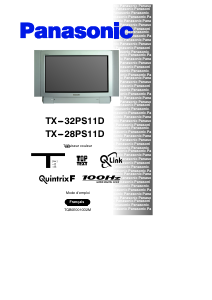 Bedienungsanleitung Panasonic TX-32PS11D Fernseher