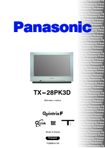 Mode d’emploi Panasonic TX-28PK3D Téléviseur
